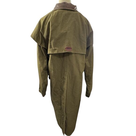 "Woolrich" VNTG Aztec Wool Lined Trench Barn Chore Horses 1883 1923 Coat SZ M - Picture 3 of 16